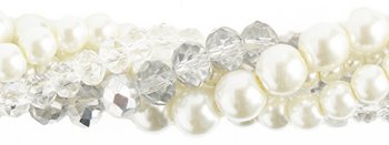 Ranunculus Crystal Lane 5 Strand Twisted Bead Set