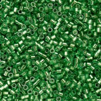 CY-1007 25 Grams of 11/0 Silverlined Light Green Cylin Seed Beads