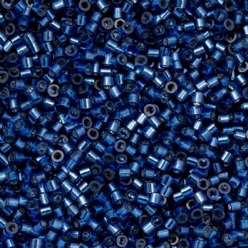 CY-1008 25 Grams of 11/0 Silverlined Sapphire Cylin Seed Beads