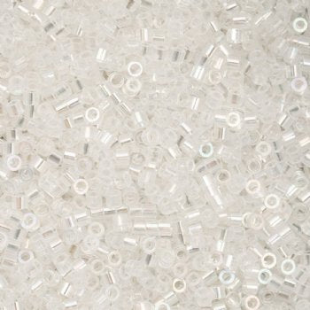 CY-1011 25 Grams of 11/0 Transparent Crystal AB Cylin Seed Beads