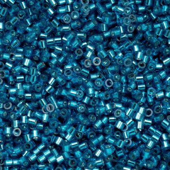 CY-1019 25 Grams of 11/0 Silverlined Capri Blue Cylin Seed Beads