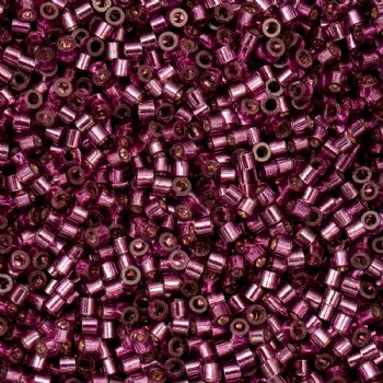 CY-1084 25 Grams of 11/0 Silverlined Raspberry Cylin Seed Beads