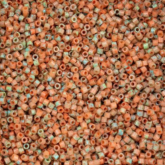 CY-1244 25 Grams of 11/0 Verdara Tropical Cylin Seed Beads