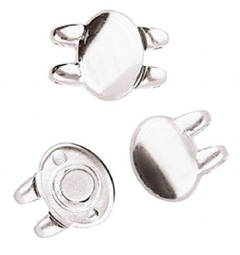 1, 13.2x10mm Kypri II Antique Silver Magnetic Clasp for Superduo Beads