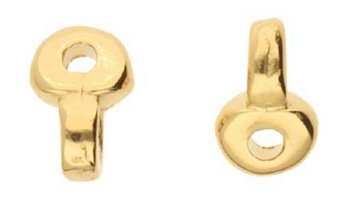 2, 4.6x5.3mm Remata 24k Gold Plated Ending for Superduo Beads