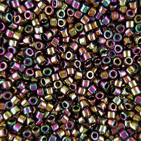 DB-0023 5.2 Grams of 11/0 Metallic Light Bronze Iris Delica Beads