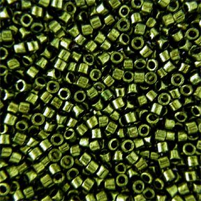 DB-0011 5.2 Grams of 11/0 Metallic Olive Miyuki Delica Bead