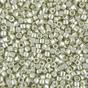 DB-0035 5.2 Grams of 11/0 Galvanized Silver Miyuki Delica Beads