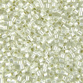 DB-0041 5.2 Grams of 11/0 Silver Lined Crystal Miyuki Delica Beads