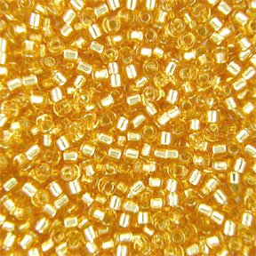 DB-0042 5.2 Grams of 11/0 Silver Lined Gold Miyuki Delica Beads
