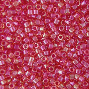 DB-0062 5.2 Grams of 11/0 Lined Light Cranberry Lustre Miyuki Delica Beads
