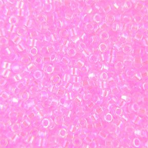 DB-0071 5.2 Grams of 11/0 Lined Rainbow Pink