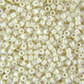 DB-0211 5.2 Grams of 11/0 Opaque Lustre Alabaster Miyuki Delica Beads