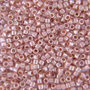 DB-0256 5.2 Grams of 11/0 Lined Light Coffee Pearl Miyuki Delica Beads