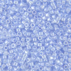 DB-0257 5.2 Grams of 11/0 Lined Pale Blue Pearl Miyuki Delica Beads