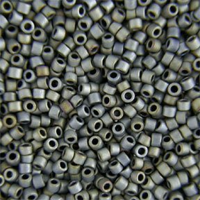 DB-0307 5.2 Grams of 11/0 Matte Metallic Grey Delica Beads