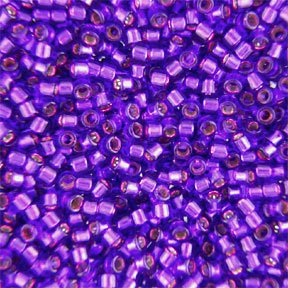 DB-0610 5.2 Grams of 11/0 Dyed Silver Lined Violet Miyuki Delica Beads