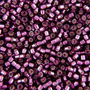 DB-0611 5.2 Grams of 11/0 Dyed Silver Lined Wine Miyuki Delica Beads
