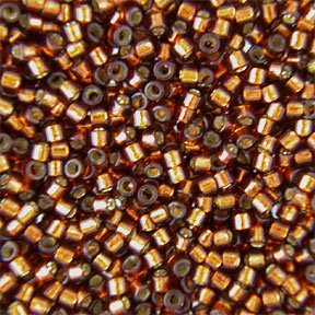 DB-0612 5.2 Grams of 11/0 Dyed Silver Lined Smoke Topaz Delica Beads