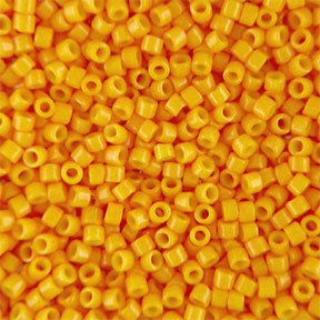 DB-0651 5.2 Grams of 11/0 Dyed Opaque Squash Miyuki Delica Beads