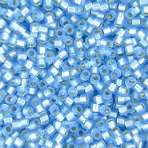 DB-0692 5.2 Grams of 11/0 Semi Matte Silver Lined Sky Blue