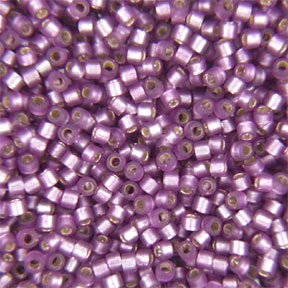 DB-0695 5.2 Grams of 11/0 Semi Matte Silver Lined Violet Delica Beads