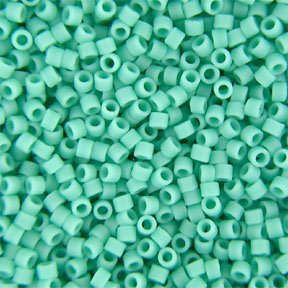 DB-0759 5.2 Grams of 11/0 Matte Opaque Turquoise Miyuki Delica Beads