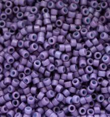DB-0799 5.2 Grams of 11/0 Dyed Matte Opaque Dark Lavender Miyuki Delica Beads