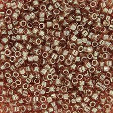 DB-0102 5.2 Grams of 11/0 Gold Lustre Rose Miyuki Delica Beads
