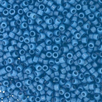 DB-2132 5.2 Grams of 11/0 Duracoat Opaque Dyed Light Lapis Delica Beads