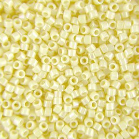 DB-0157 5.2 Grams of 11/0 Opaque Cream AB Delica Beads