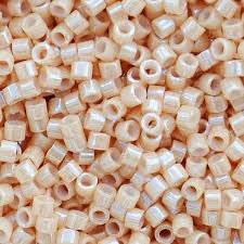 DB-0205 5.2 Grams of 11/0 Opaque Ceylon Beige Lustre Miyuki Delica Beads
