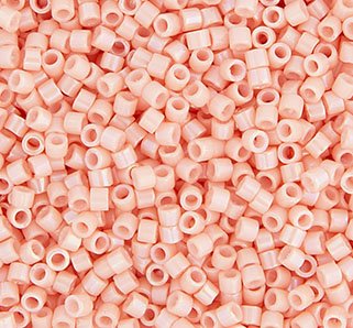 DB-0207 5.2 Grams of 11/0 Opaque Peach Lustre Miyuki Delica Beads
