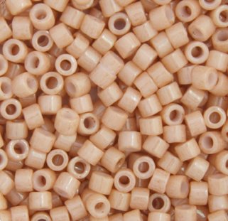 DB-0208 5.2 Grams of 11/0 Opaque Golden Tan Lustre Miyuki Delica Beads