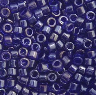 DB-0277 5.2 Grams of 11/0 Dyed Cobalt Blue Lined Miyuki Delica Beads