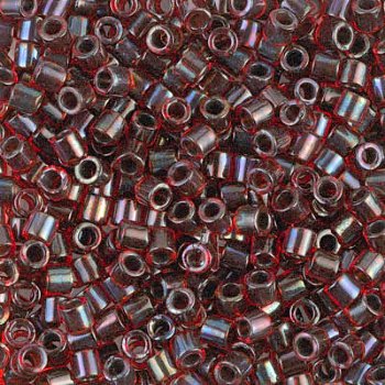 DB-0297 5.2 Grams of 11/0 Dark Garnet AB Lined Miyuki Delica Beads