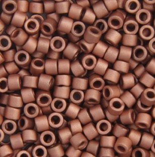 DB-0340 5.2 Grams of 11/0 Matte Galvanized Metallic Copper Miyuki Delica Beads
