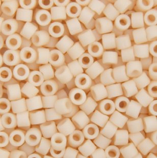 DB-0353 5.2 Grams of 11/0 Matte Opaque Cream Lustre Miyuki Delica Beads