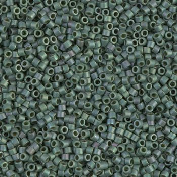 DB-0373 5.2 Grams of 11/0 Matte Metallic Leaf Green Miyuki Delica Beads