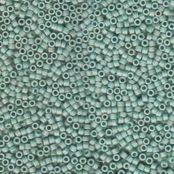 DB-0374 5.2 Grams of 11/0 Matte Metallic Seafoam Delica Beads