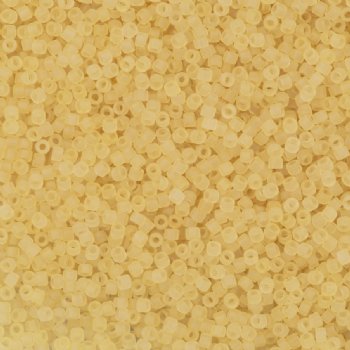 DB-0382 5.2 Grams of 11/0 Transparent Matte Pale Topaz Miyuki Delica Beads