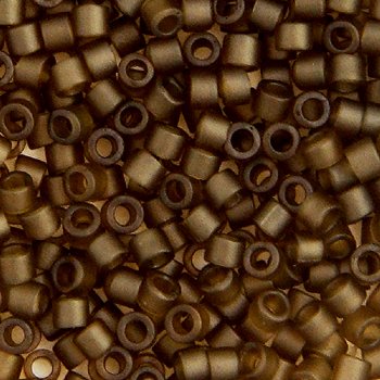 DB-0384 5.2 Grams of 11/0 Transparent Matte Smoke Topaz Glazed Lustre Miyuki Delica Beads