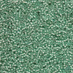 DB-0385 5.2 Grams of 11/0 Matte Transparent Sea Glass Green Miyuki Delica Beads