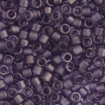DB-0386 5.2 Grams of 11/0 Transparent Matte Glazed Violet Miyuki Delica Beads
