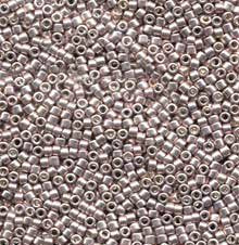 DB-0417 5.2 Grams of 11/0 Opaque Dyed Galvanized Dusty Mauve Delica Bead