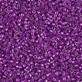 DB-0431 5.2 Grams of 11/0 Opaque Dyed Galvanized Fuchsia Delica Beads