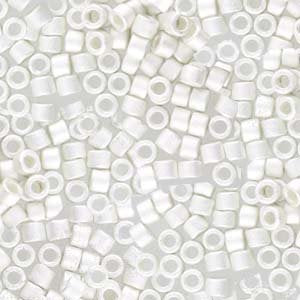 DB-0551F 3.3 GRAMS of 11/0 Frosted Fine Silver Plated Miyuki Delica Beads