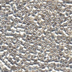DB-0551 3.3 GRAMS of 11/0 Fine Silver Plated Miyuki Delica Bead