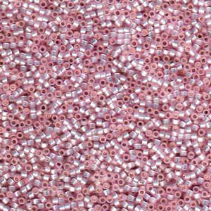 DB-0624 5.2 Grams of 11/0 Silverlined Light Pink Alabaster Opal Delica Beads