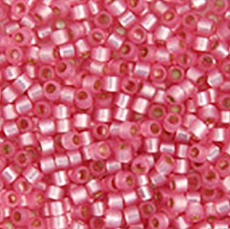 DB-0625 5.2 Grams of 11/0 Silverlined Rose Alabaster Opal Delica Beads
